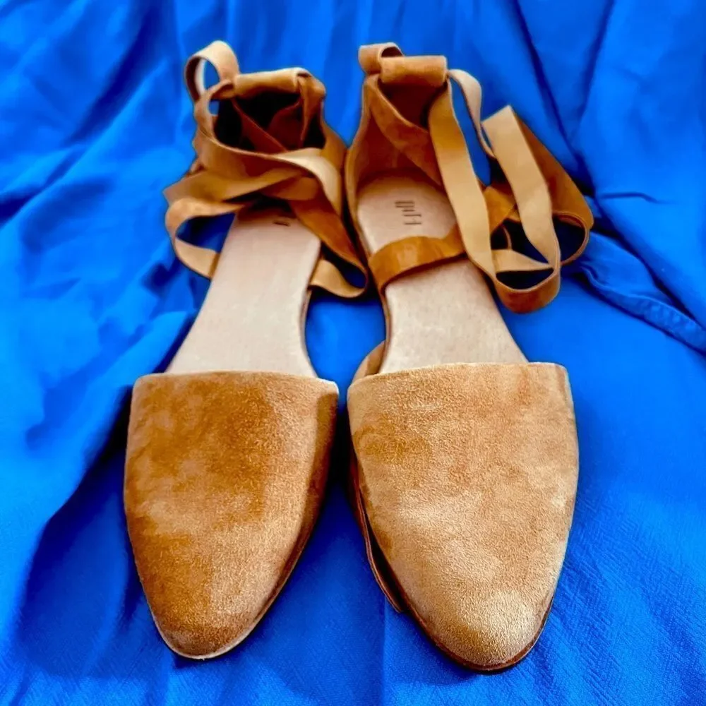 J. Jill‎ Gray D’orsay Suede Lace-up Flats